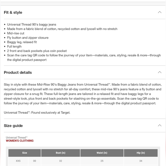 Womens Jeans 90s Baggy Size 14 Reg #228 - Picture 6 of 9